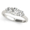 Load image into Gallery viewer, 14k White Gold Classic 3 Stone Round Diamond Engagement Ring (1 cttw)