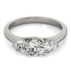 Load image into Gallery viewer, 14k White Gold Classic 3 Stone Round Diamond Engagement Ring (1 cttw)