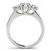 Load image into Gallery viewer, 14k White Gold Classic 3 Stone Round Diamond Engagement Ring (1 cttw)