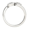 Load image into Gallery viewer, 14k White Gold Halo Set Round Two Stone Diamond Ring (3/8 cttw)