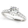 Load image into Gallery viewer, 14k White Gold Prong Set Graduated Diamond Engagement Ring (1 7/8 cttw)