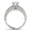 Load image into Gallery viewer, 14k White Gold Pronged Round Antique Diamond Engagement Ring (1 1/2 cttw)