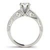 Load image into Gallery viewer, 14k White Gold Antique Pronged Round Diamond Engagement Ring (1 1/8 cttw)