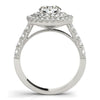 Load image into Gallery viewer, 14k White Gold Diamond Engagement Ring with Double Pave Halo (2 5/8 cttw)