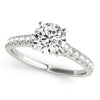 Load image into Gallery viewer, 14k White Gold Single Row Band Diamond Engagement Ring (1 1/3 cttw)