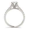 Load image into Gallery viewer, 14k White Gold Single Row Band Diamond Engagement Ring (1 1/3 cttw)