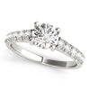 Load image into Gallery viewer, 14k White Gold Round Trellis Setting Diamond Engagement Ring (1 cttw)