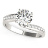 Load image into Gallery viewer, 14k White Gold Bypass Round Pronged Diamond Engagement Ring (1 5/8 cttw)