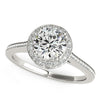 Load image into Gallery viewer, 14k White Gold Classic Channel Slim Shank Diamond Engagement Ring (2 cttw)