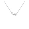 Load image into Gallery viewer, 14k White Gold Diamond Studded Circle Pendant with Cut-out (1/3 cttw)