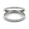 Load image into Gallery viewer, 14k White Gold Diamond Split Band Ring (1/4 cttw)