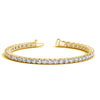 Load image into Gallery viewer, 14k Yellow Gold Round Diamond Tennis Bracelet (10 cttw)