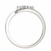 Load image into Gallery viewer, 14k White Gold Round Two Stone Common Prong Diamond Ring (1/2 cttw)