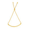 Load image into Gallery viewer, 14k Yellow Gold Smooth Curved Bar and Lariat Style Bracelet