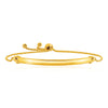 Load image into Gallery viewer, 14k Yellow Gold Smooth Curved Bar and Lariat Style Bracelet