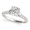 Load image into Gallery viewer, 14k White Gold Cathedral Design Diamond Engagement Ring (1 1/8 cttw)