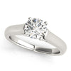 Load image into Gallery viewer, 14k White Gold Cathedral Design Solitaire Diamond Engagement Ring (1 cttw)