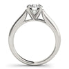 Load image into Gallery viewer, 14k White Gold Cathedral Design Solitaire Diamond Engagement Ring (1 cttw)