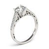 Load image into Gallery viewer, 14k White Gold Cathedral Design Diamond Engagement Ring (1 1/4 cttw)