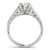 Load image into Gallery viewer, 14k White Gold Cathedral Design Diamond Engagement Ring (1 1/4 cttw)