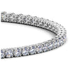 Load image into Gallery viewer, 14k White Gold Round Diamond Tennis Bracelet (4 cttw)
