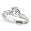 Load image into Gallery viewer, 14k White Gold Single Row Prong Set Diamond Engagement Ring (1 3/8 cttw)