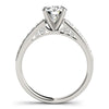 Load image into Gallery viewer, 14k White Gold Single Row Prong Set Diamond Engagement Ring (1 3/8 cttw)