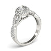 Load image into Gallery viewer, 14k White Gold Entwined Split Shank Diamond Engagement Ring (1 1/2 cttw)