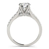 Load image into Gallery viewer, 14k White Gold Diamond Engagement Ring With Single Row Band (1 3/4 cttw)