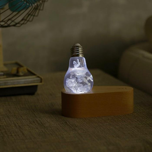 LED Wood Light Base