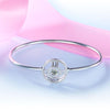 Load image into Gallery viewer, Roman Number Dancing Stone Bangle Solid 925 Sterling Silver for Women XFB8012