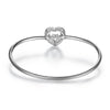 Load image into Gallery viewer, Dancing Stone Heart Bangle Solid 925 Sterling Silver Bridal Wedding XFB8014