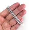 Load image into Gallery viewer, Men&#39;s Silver Bracelet 1 cm Width 990 Pure Silver Cuban Link Chain Adjustable XFB