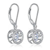 Load image into Gallery viewer, Dancing Stone Dangle Drop Earrings 925 Sterling Silver Wedding Gift XFE8130