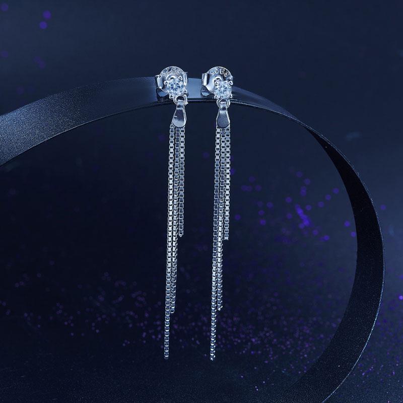 Drop Dangle Solid 925 Sterling Silver Earrings Fashion Wedding Bridesmaid Birthd