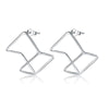 Load image into Gallery viewer, Cube Stud 925 Sterling Silver Earrings Fashion Stylish Jewelry XFE8138