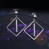 Load image into Gallery viewer, 925 Sterling Silver Earrings Dangle Square Fashion Stylish Jewelry XFE8139