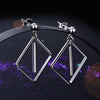 Load image into Gallery viewer, 925 Sterling Silver Earrings Dangle Square Fashion Stylish Jewelry XFE8139