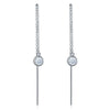 Load image into Gallery viewer, Dangle Drop 925 Sterling Silver Earrings One Line Long Elegant XFE8141