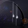 Load image into Gallery viewer, Dangle Drop 925 Sterling Silver Earrings One Line Long Elegant XFE8141
