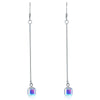 Load image into Gallery viewer, Top Quality Dangle Drop Line 925 Sterling Silver Earrings AB Austrian Crystal Pa