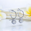 Load image into Gallery viewer, Dangle Balls Solid 925 Sterling Silver Earrings