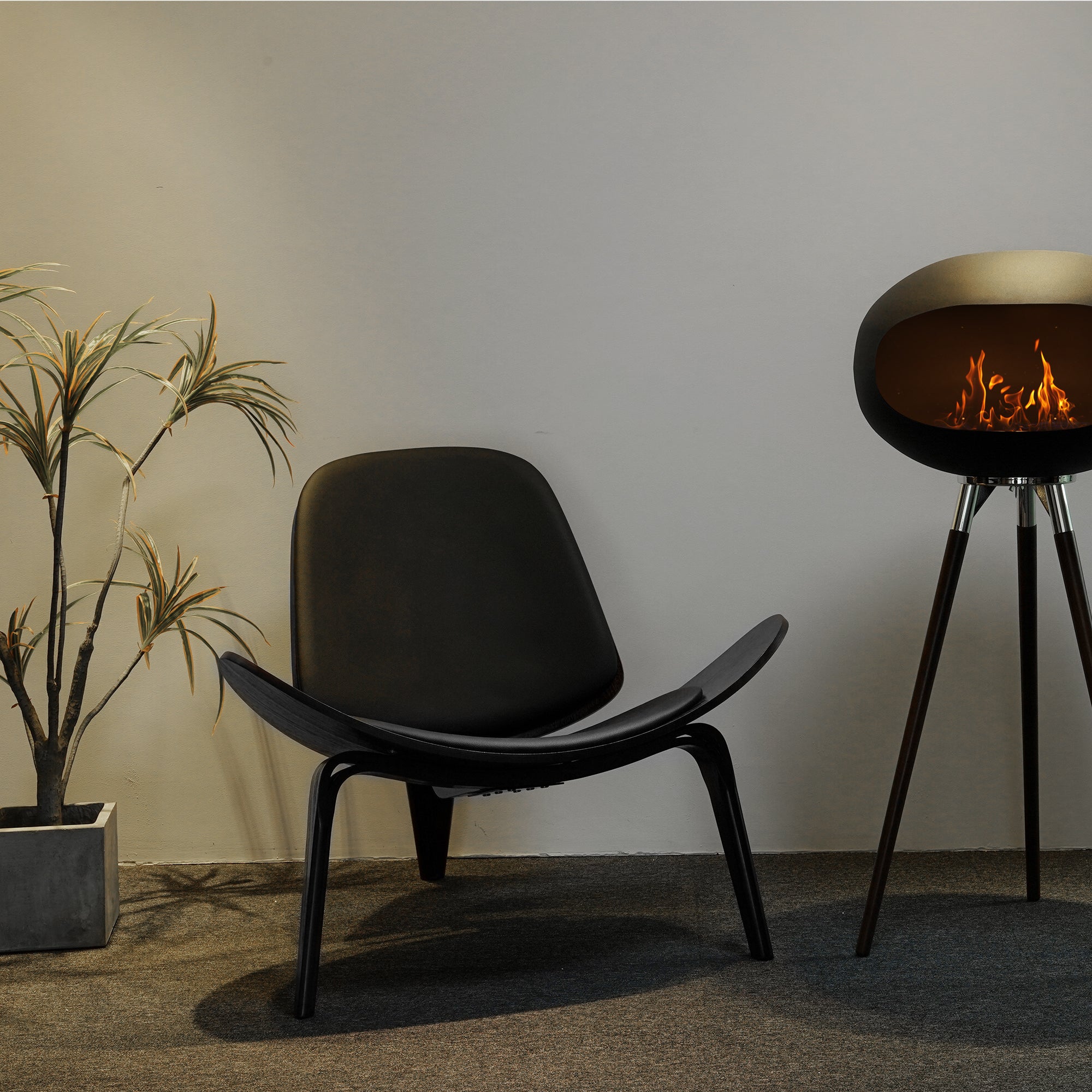 Tripod Inddor + Outdoor Ethanol Fireplace