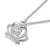 Load image into Gallery viewer, Crown Pendant Necklace Solid 925 Sterling Silver Jewelry Created Diamond XFN8058