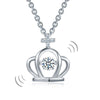 Load image into Gallery viewer, Crown Dancing Stone Kids Girl Pendant Necklace Solid 925 Sterling Silver Childre
