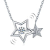Load image into Gallery viewer, Dancing Stone Stars Necklace 925 Sterling Silver  XFN8090
