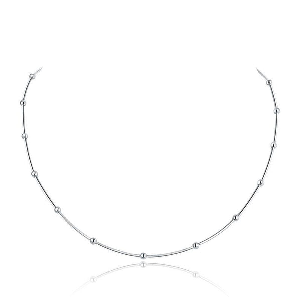Solid 925 Sterling Silver Chain Necklace Stylish Jewelry XN8094