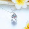 Load image into Gallery viewer, Multi-Color Merry-Go-Round Pendant Necklace Solid 925 Sterling Silver Jewelry