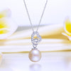 Load image into Gallery viewer, Fresh Water Pearl Heart Necklace 925 Sterling Silver XFN8119
