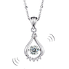 Load image into Gallery viewer, Dancing Stone 0.5 Carat Moissanite Diamond Necklace 925 Sterling Silver XFN8139